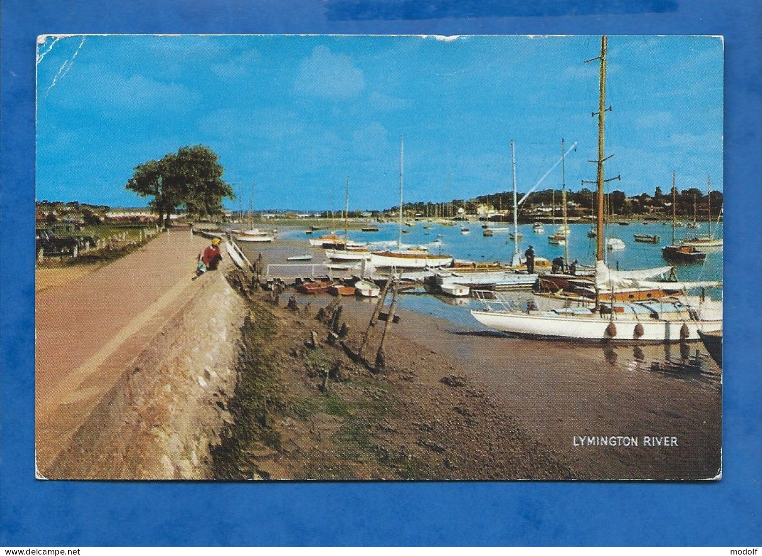 CPA - Royaume-Uni - Lymington River - Circulée - Bournemouth (until 1972)