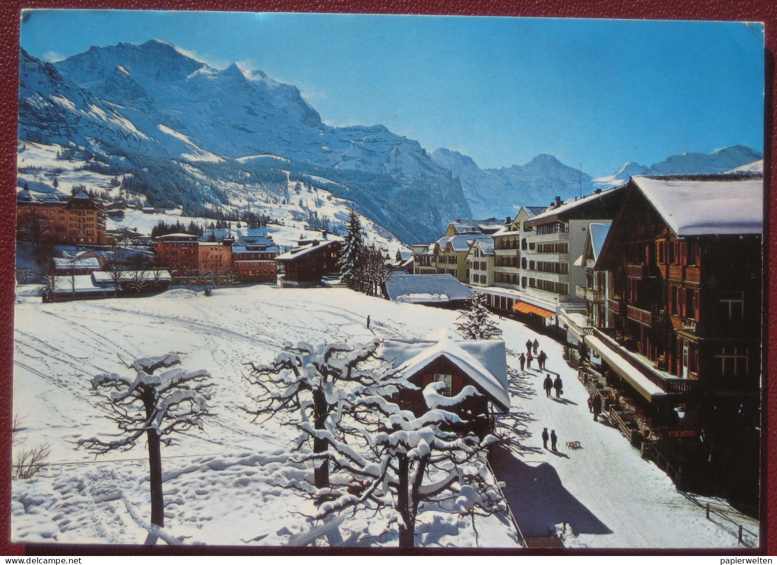 Lauterbrunnen (BE) Wengen - Wintersportzentrum Mit Jungfrau Und Breithornkette - Wengen