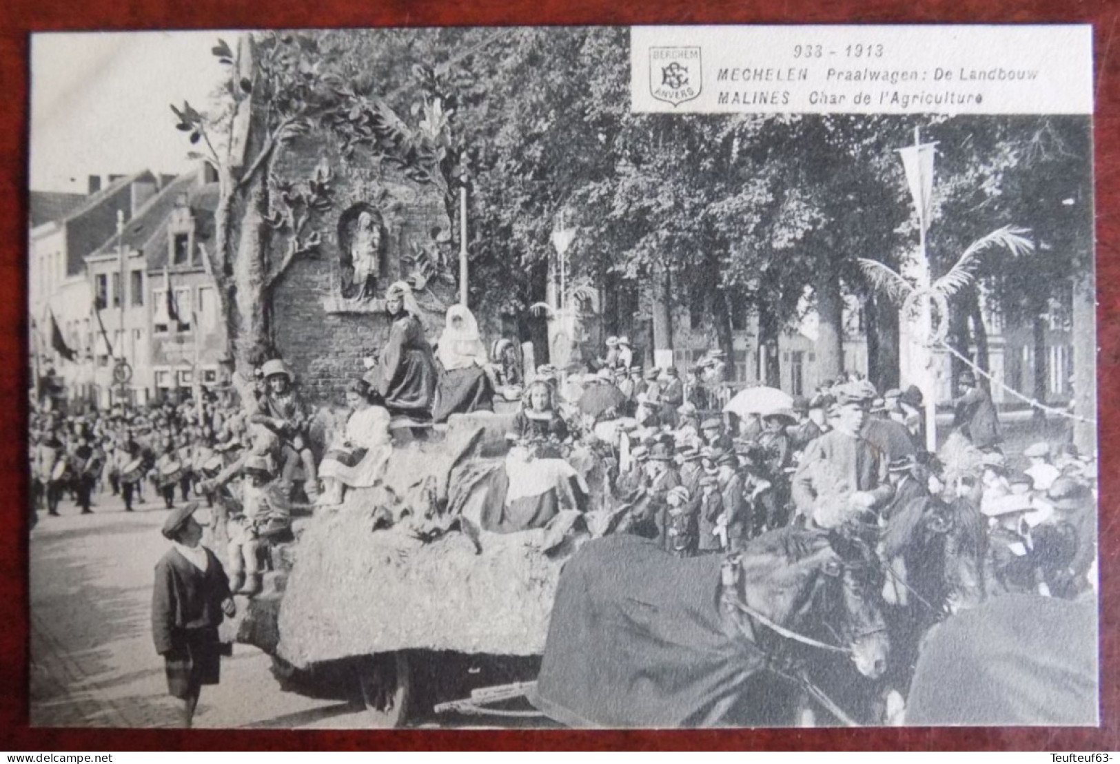 Cpa  Mechelen : Cortège Char De L'agriculture - Praalwagen De Landbouw - Mechelen