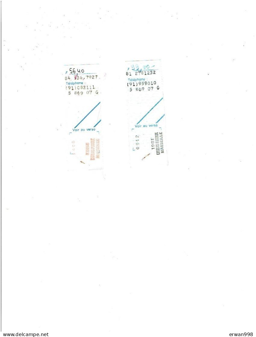 45 ORLEANS 3 Cachets Chèques Postaux Sur Talons De Chèques 1966 &1967 & 13 MARSEILLE    2 OMEC Rouge & Noire  (161) - Manual Postmarks