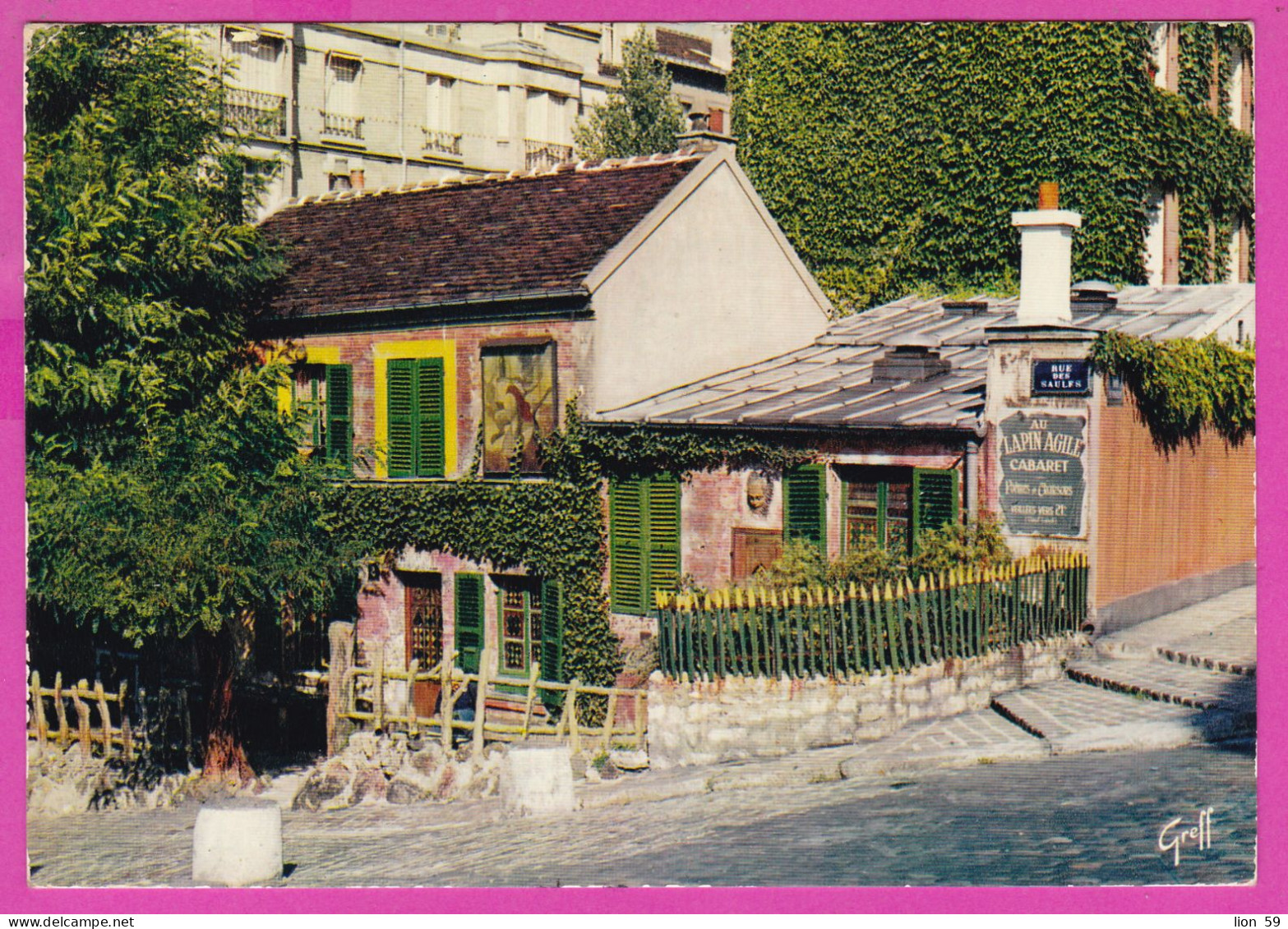 294196 / France - PARIS Cabaret Du Lapin Agile Montmartre PC 1969 USED 0.40 Fr. Marianne De Cheffer Flamme Epargne Logem - 1967-1970 Marianne Of Cheffer