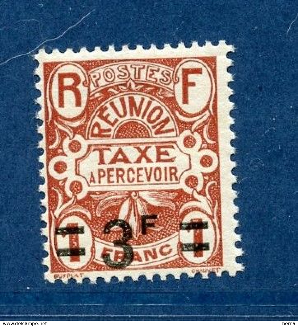 REUNION TAXE 15 LUXE NEUF SANS CHARNIERE - Postage Due