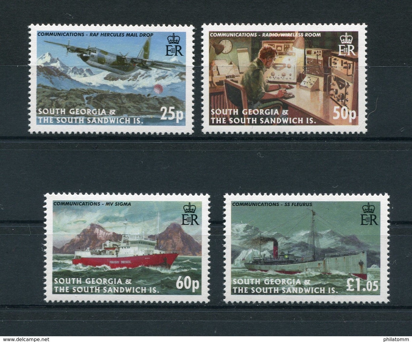 Südgeorgien - Mi.Nr. 429 / 432 - "Kommunikation" ** / MNH (aus Dem Jahr 2006) - Georgia Del Sud