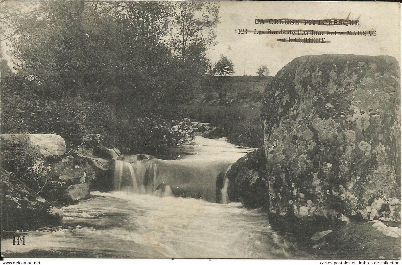 LA CREUSE PITTORESQUE , Les Bords De L'Ardour Entre MARSAC Et LAURIERE , + Cachet " TRESOR ET POSTES *156* " , µ - Autres & Non Classés