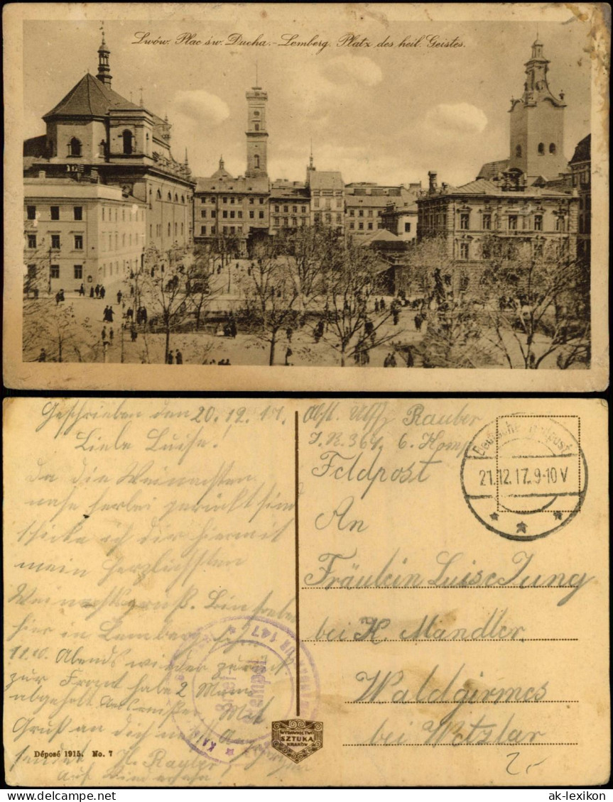 Lemberg Lwiw (Львів/Lwów) Heiliger Geist Platz/Plac Sw. Ducha 1915 - Oekraïne