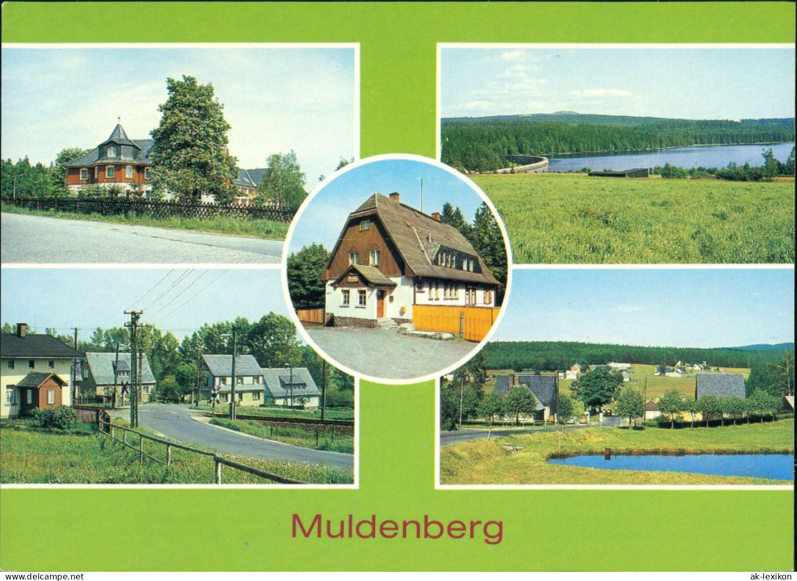 Muldenberg-Grünbach (Vogtland) Gästehaus, Blick Zur Talsperre, Gasthof  1988 - Autres & Non Classés