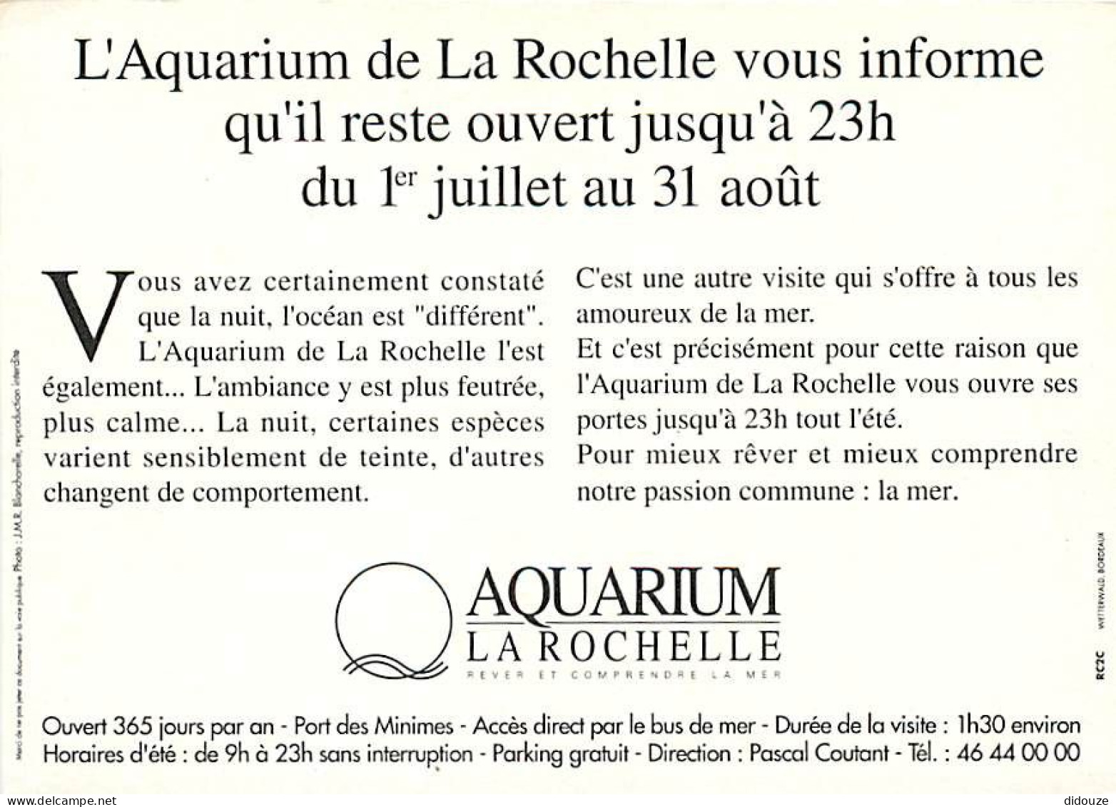 Animaux - Poissons - Aquarium De La Rochelle - Ptérois-Volitans (Mers Tropicales) - CPM - Voir Scans Recto-Verso - Poissons Et Crustacés