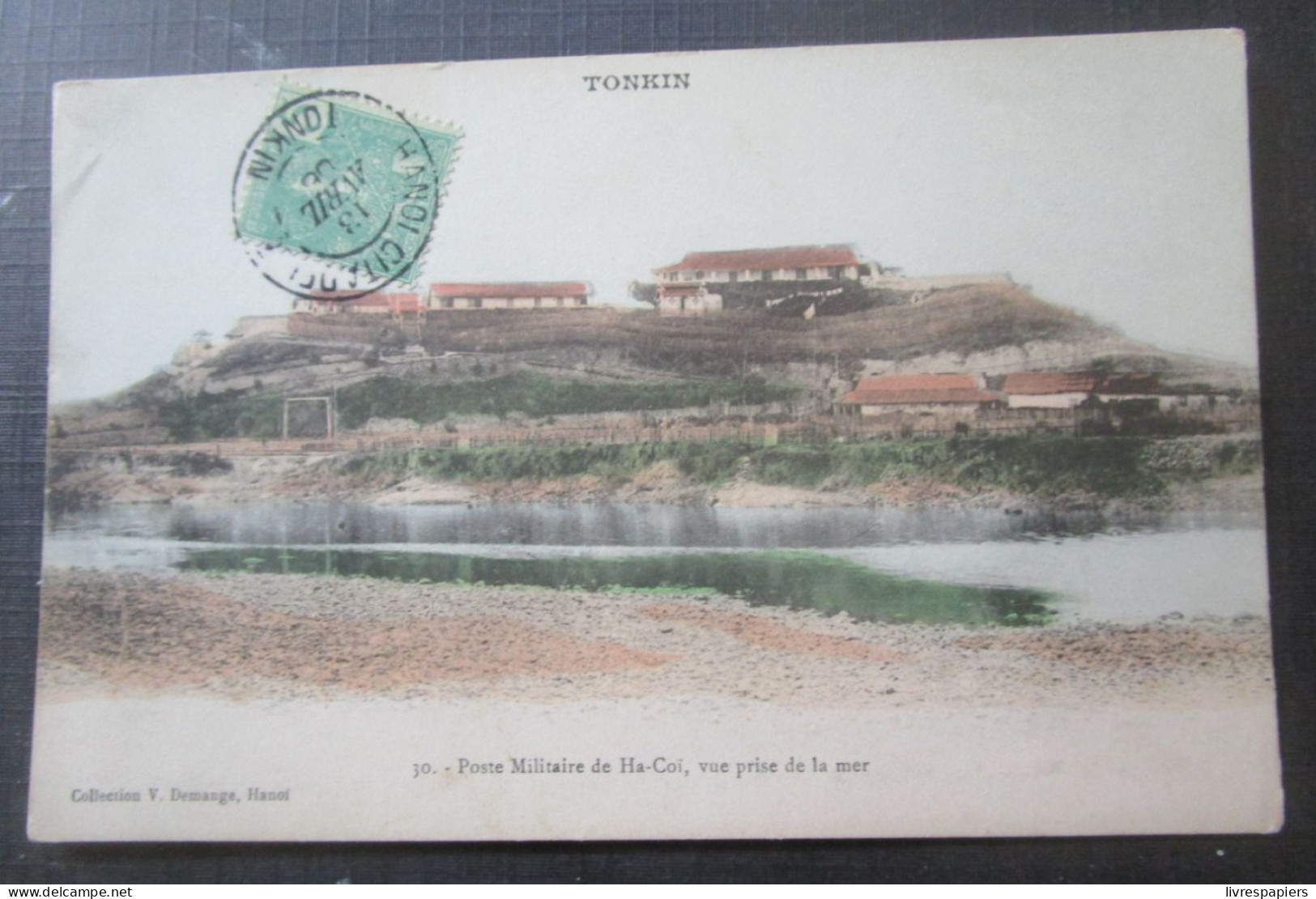 Indochine  Poste Militaire De Ha Coi   Cpa Timbrée - Vietnam