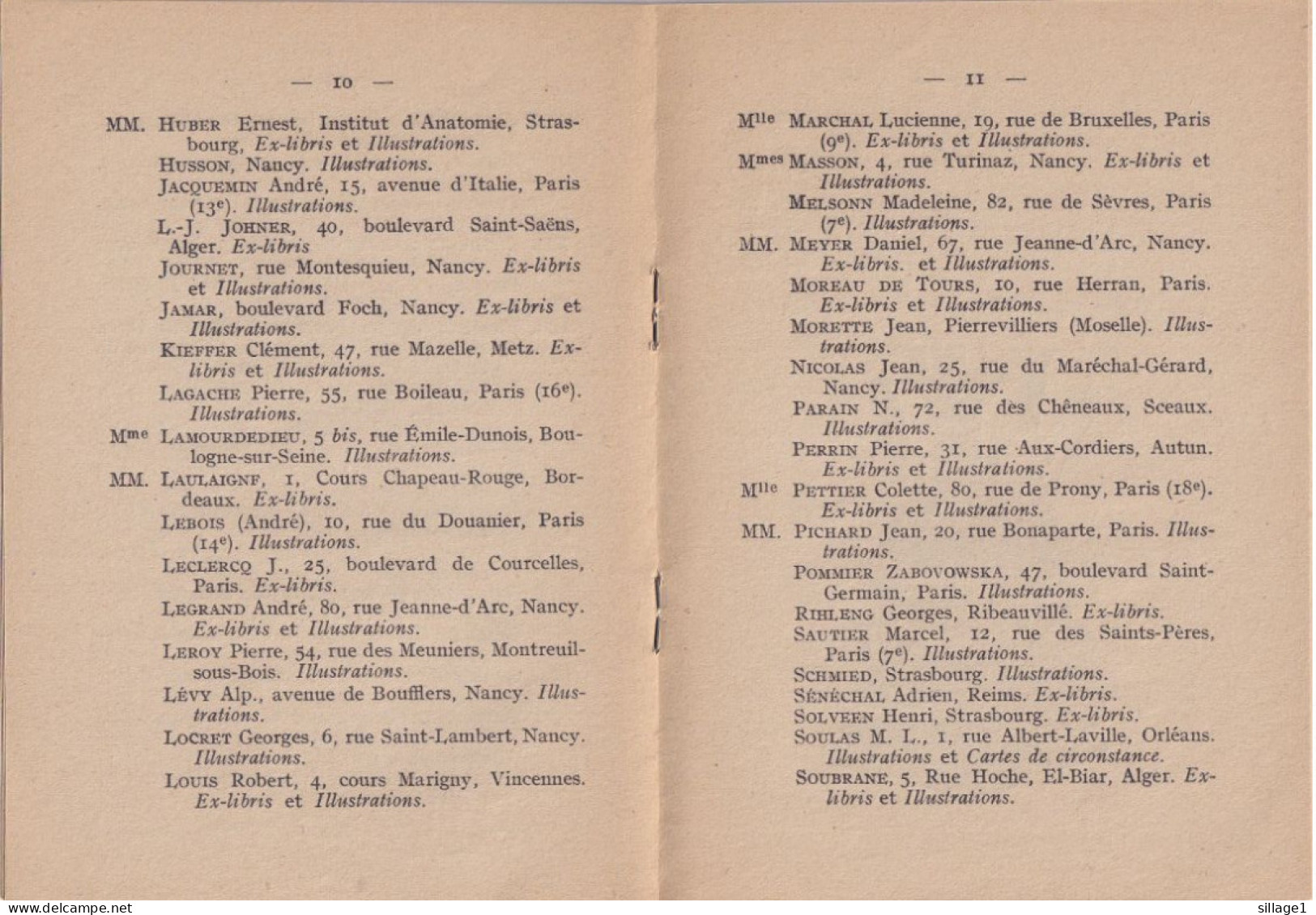 NANCY Palais Ducal Association Française Des Collectionneurs Et Amis Des Ex-libris  EXPOSITION INTERNATIONALE 1946 - Ex-libris