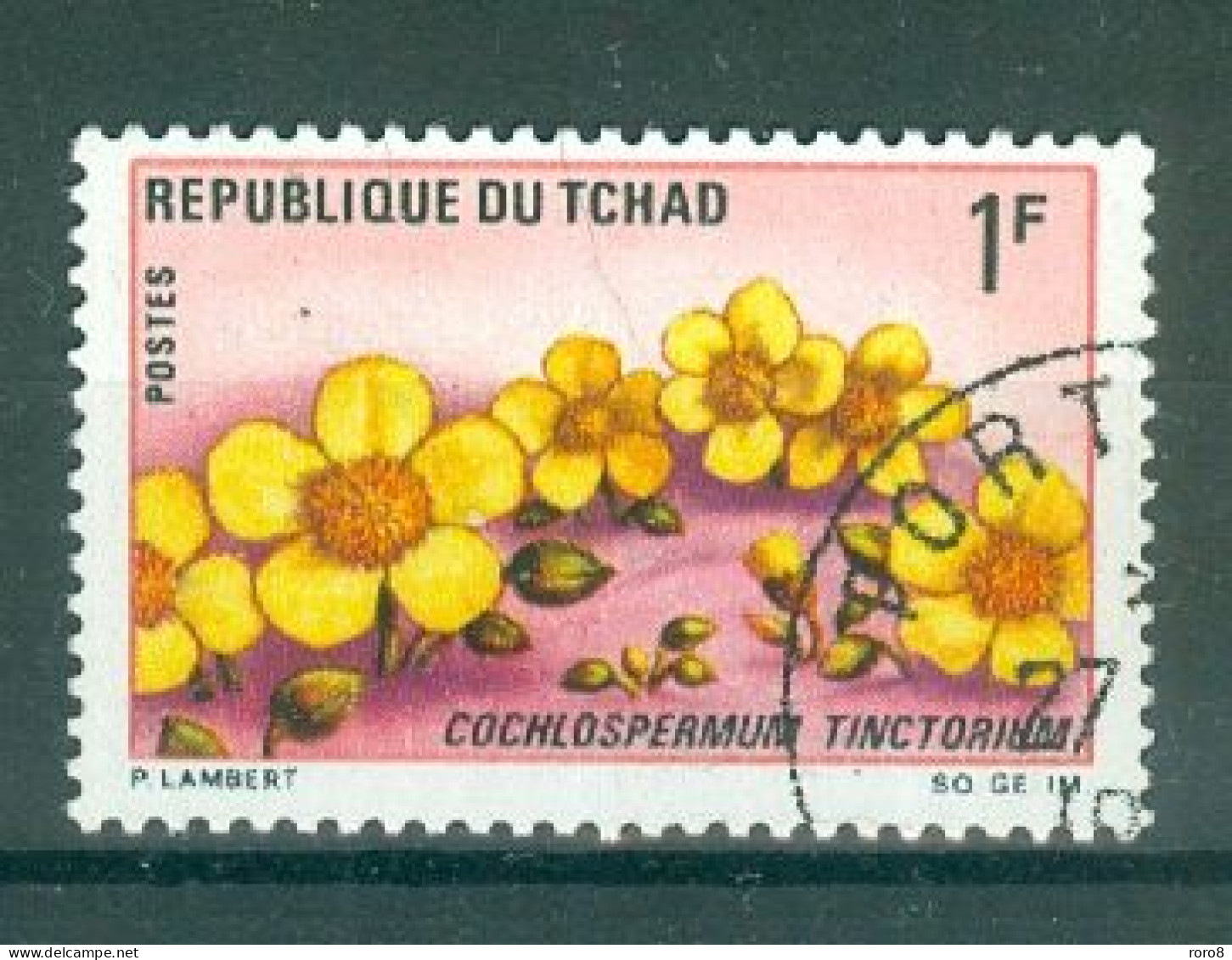 TCHAD - N°179 Oblitéré. -  Fleurs Et Fruits Vues Divers. - Andere & Zonder Classificatie