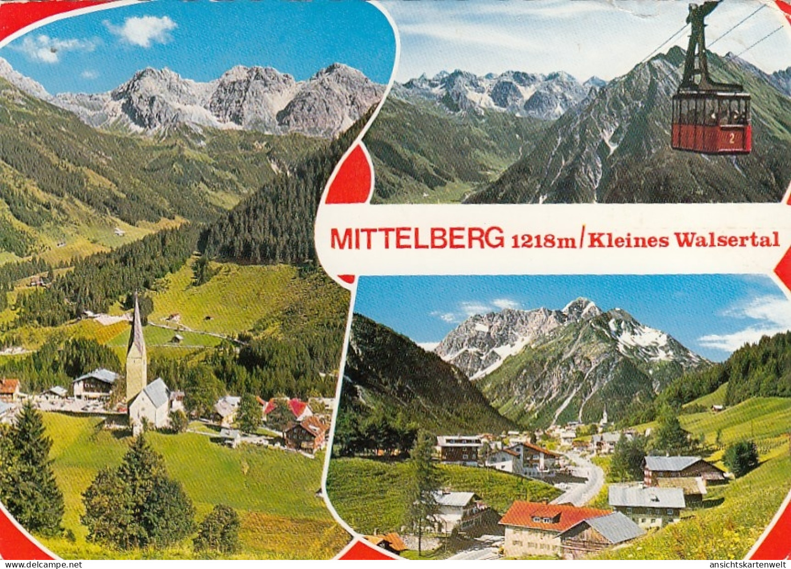 Mittelberg Im Kleinen Walsertal, Vorarlberg, Mehrbildkarte Ngl #G5211 - Autres & Non Classés