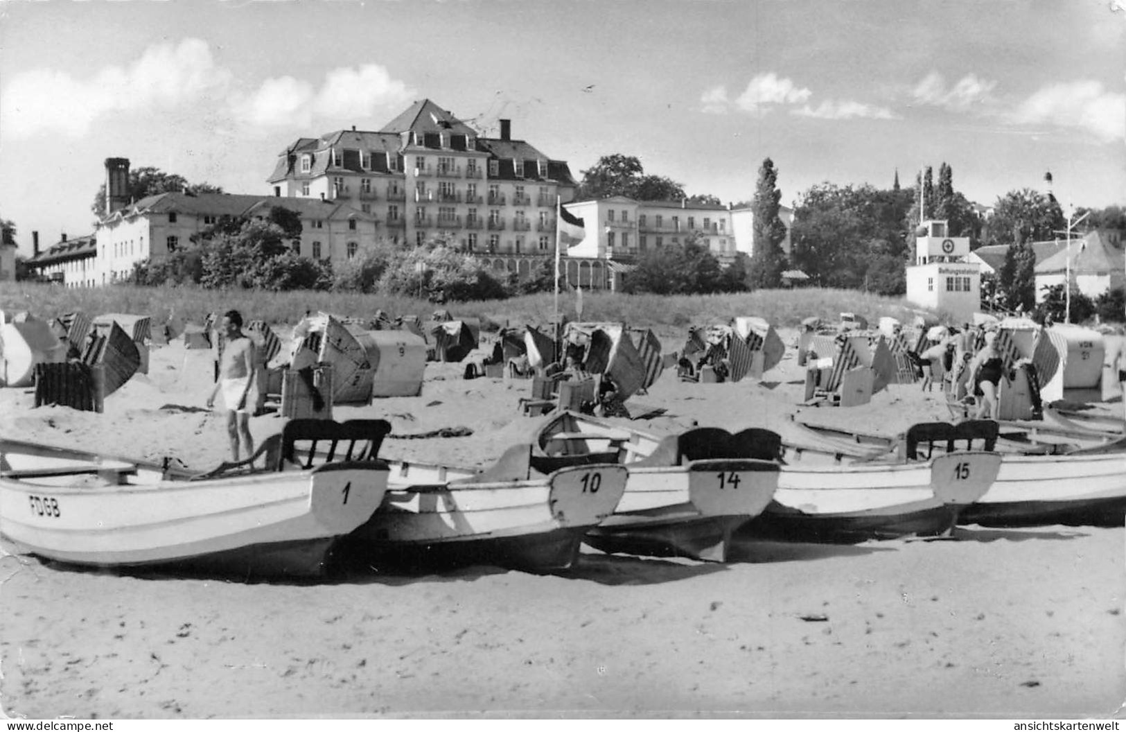 Ostseebad Heringsdorf Strand Gl1960 #169.532 - Andere & Zonder Classificatie