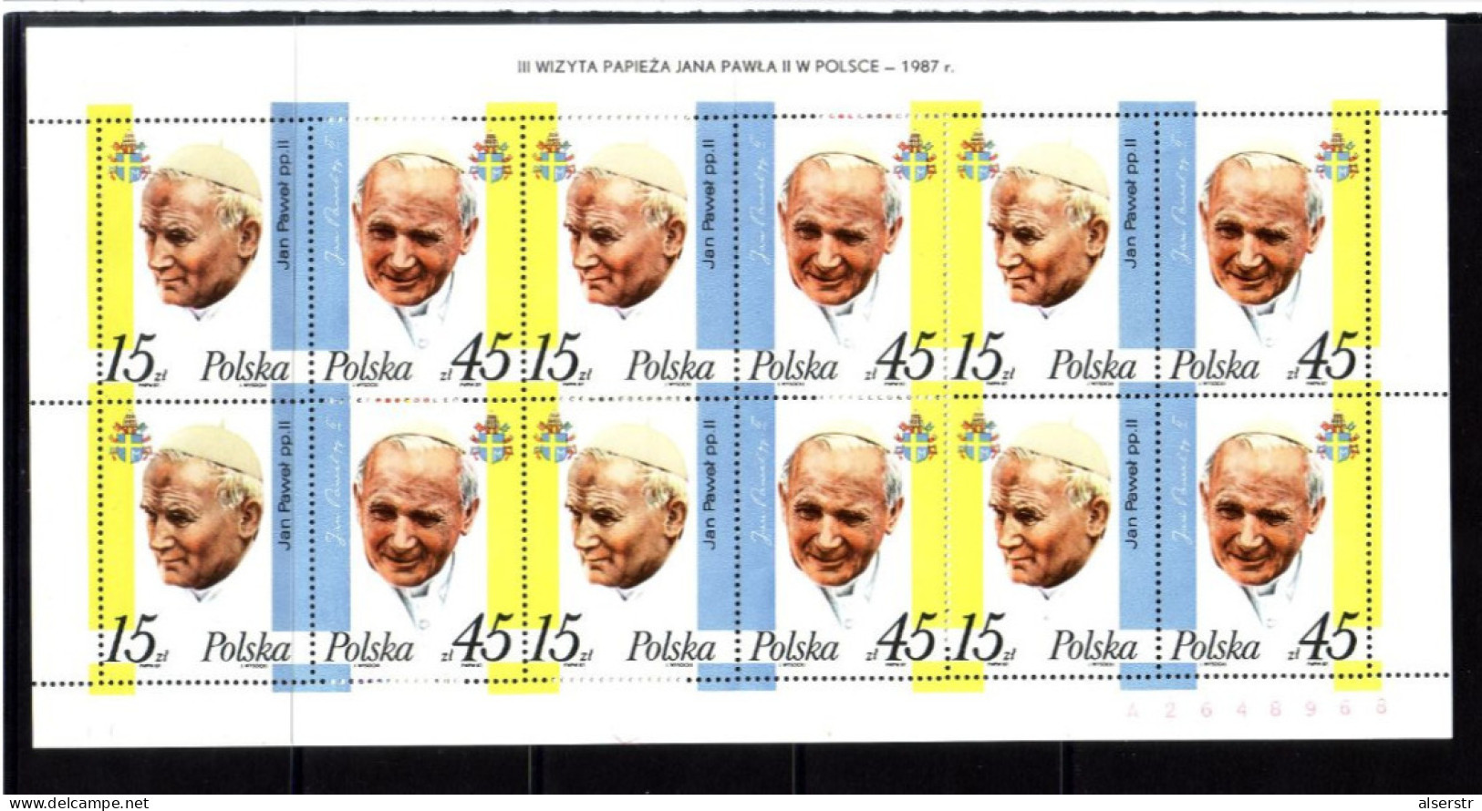 Poland Pope John Paul Sheet MNH - Vrac (max 999 Timbres)