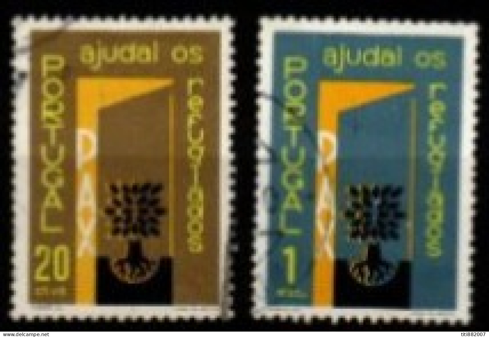 PORTUGAL  -   1960.  Y&T N° 861 / 862 Oblitérés . Année Du Réfugié - Gebruikt