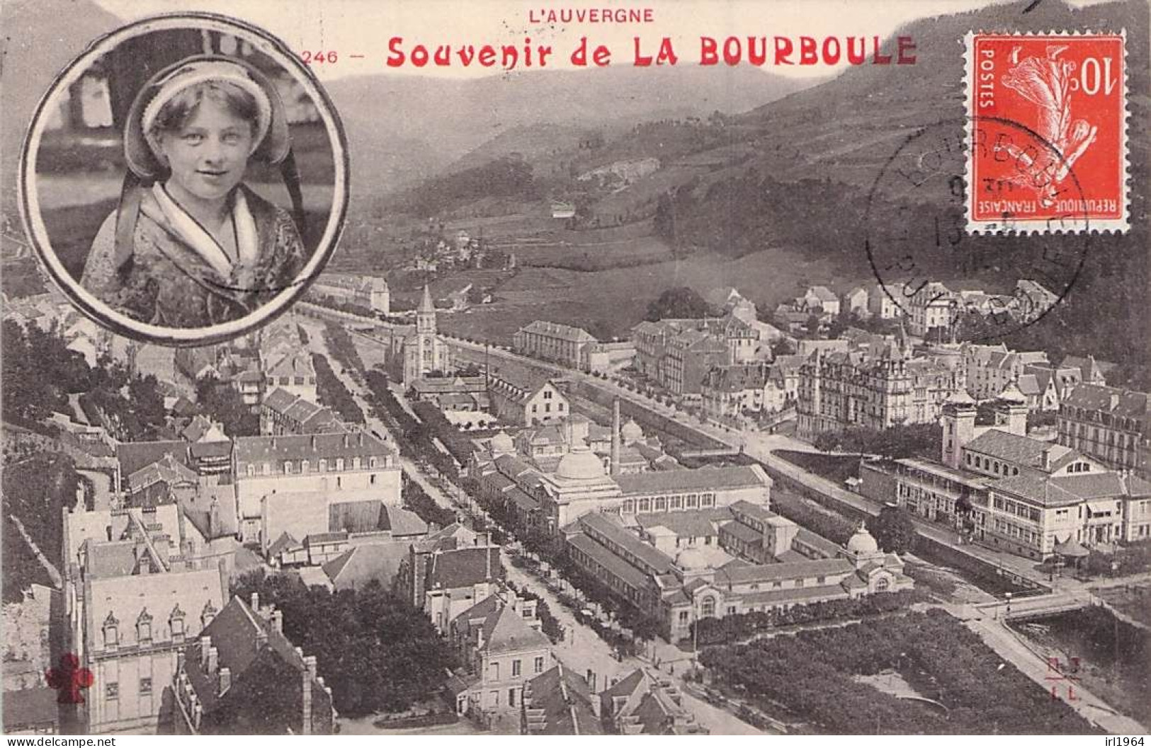 LA BOURBOULE SOUVENIR DE LA BOURBOULE 1909 - La Bourboule