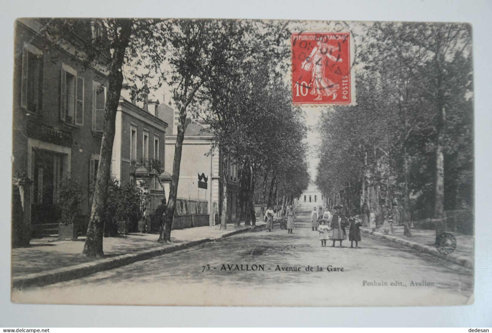 Cpa 1903 AVALLON Avenue De La Gare - BL64 - Avallon