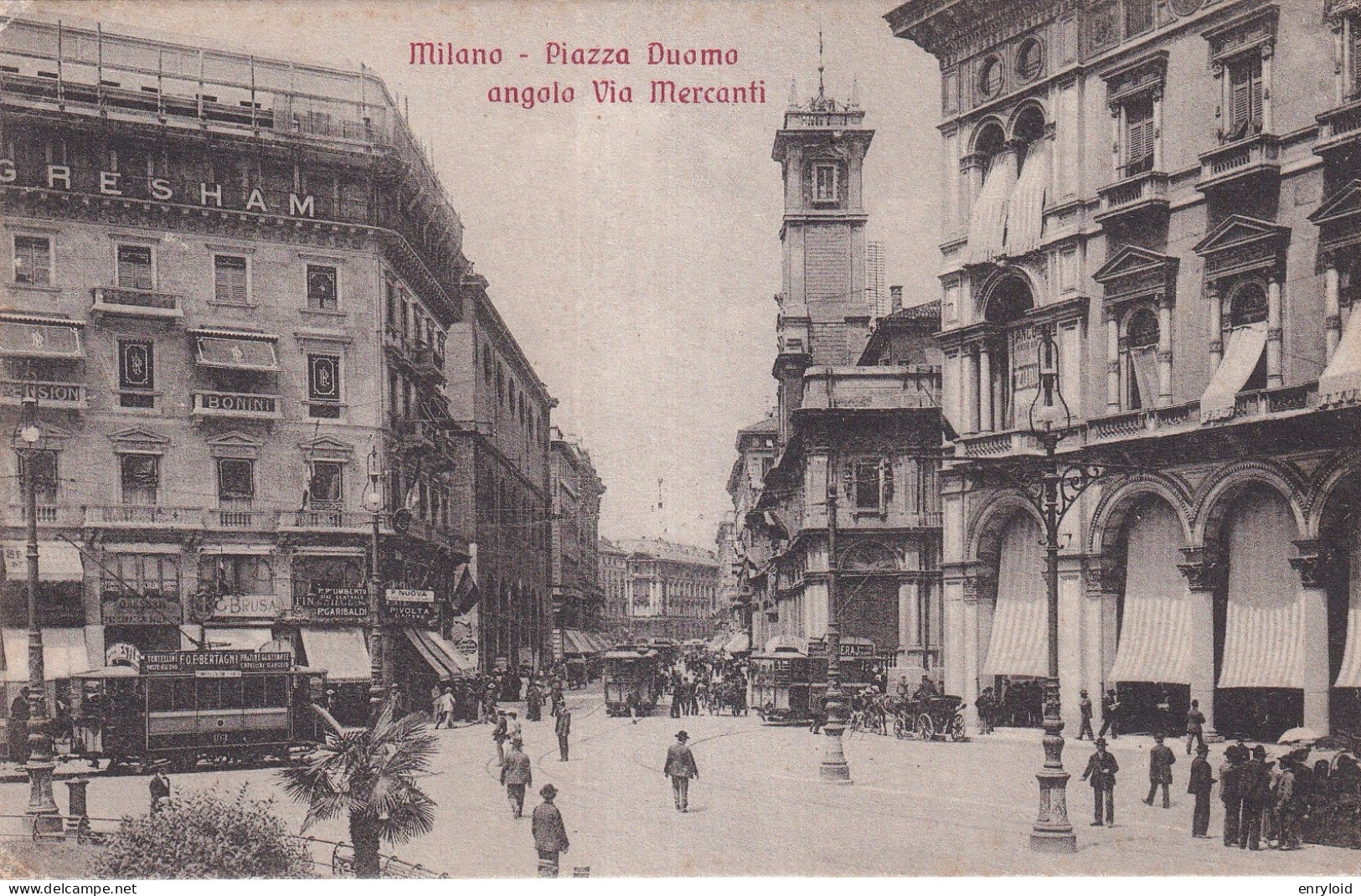 Milano Piazza Duomo Angolo Via Mercanti  - Milano (Milan)