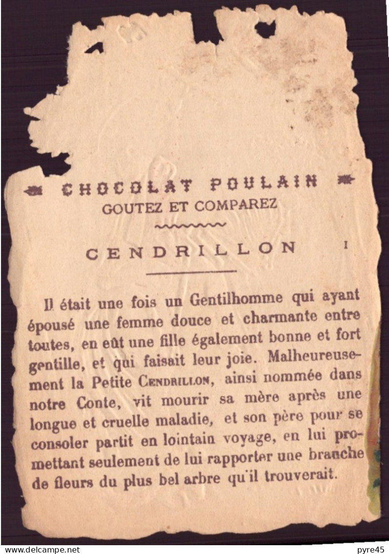 Chromo ( 13 X 9 Cm ) " Chocolat Poulain " Cendrillon, 1, Une Promesse - Poulain