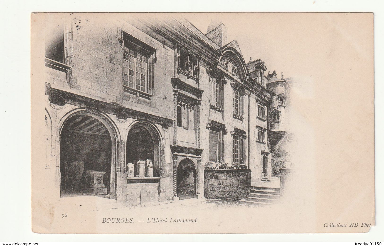 18 . BOURGES . L'HOTEL LALLEMAND  1904 - Bourges
