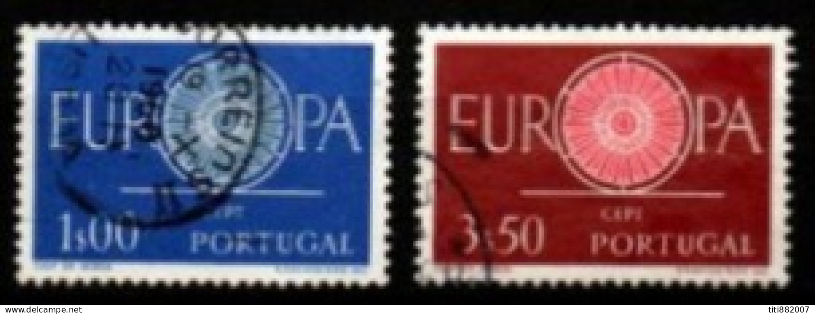 PORTUGAL  -   1960.  Y&T N° 879 / 880 Oblitérés.   Europa - Oblitérés