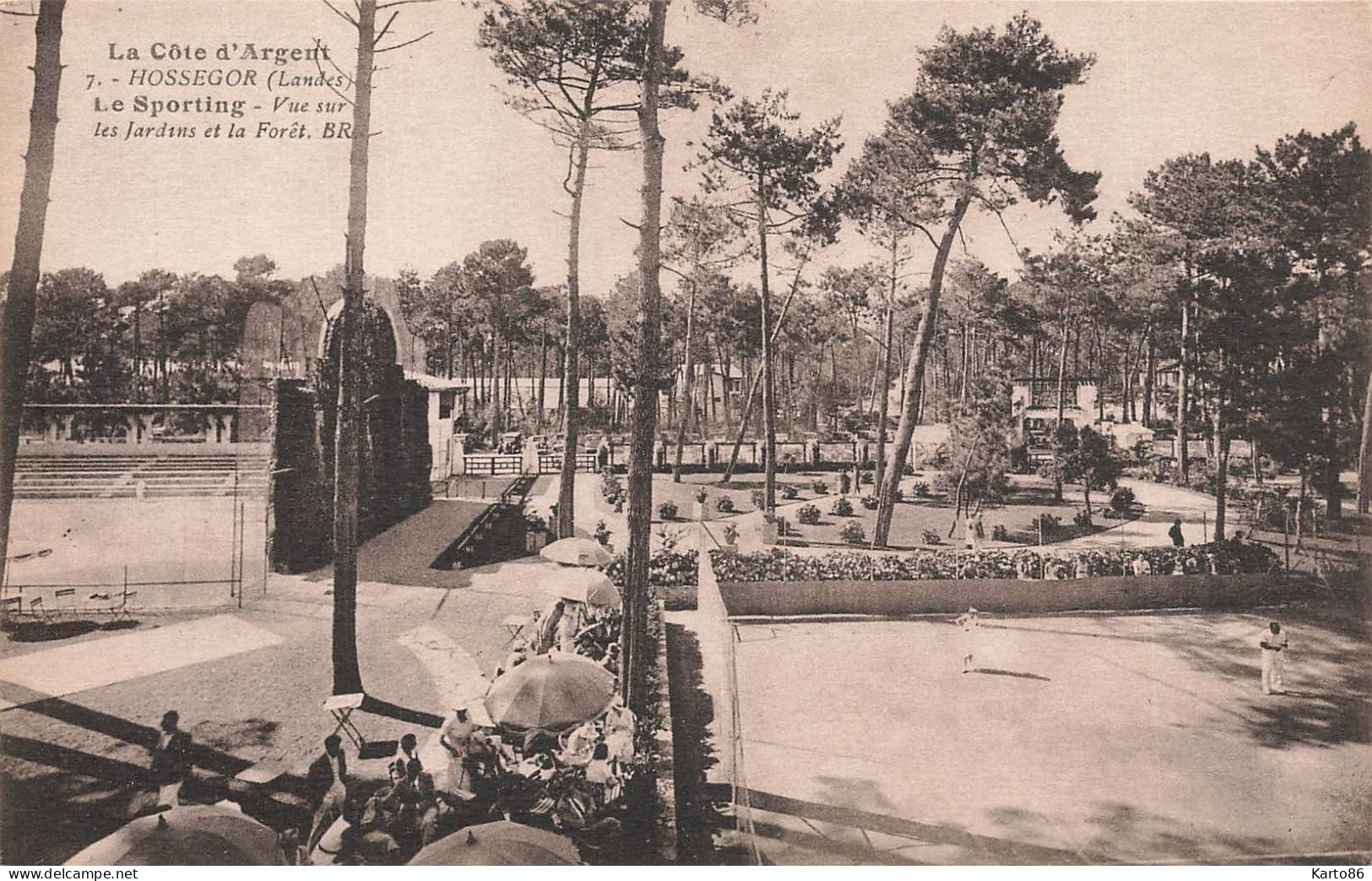 Hossegor * Le Sporting * Vue Sur Les Jardins Et La Forêt * Court De Tennis - Hossegor