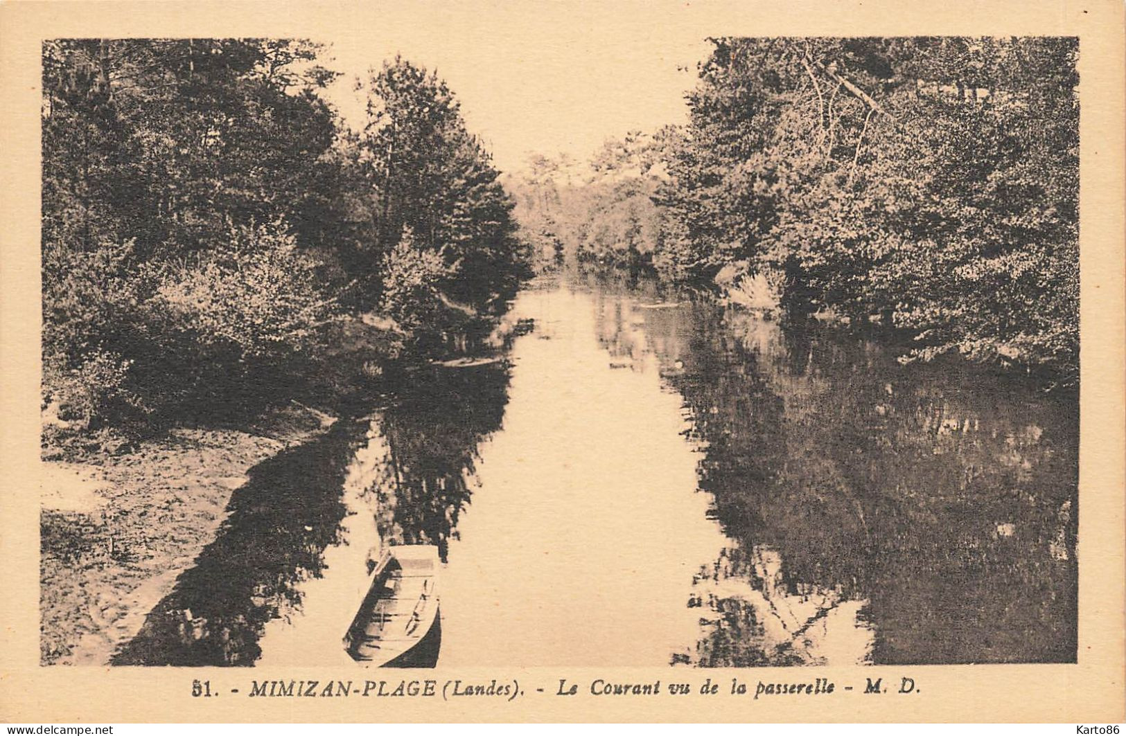 Mimizan Plage * Le Courant Vu De La Passerelle - Mimizan Plage