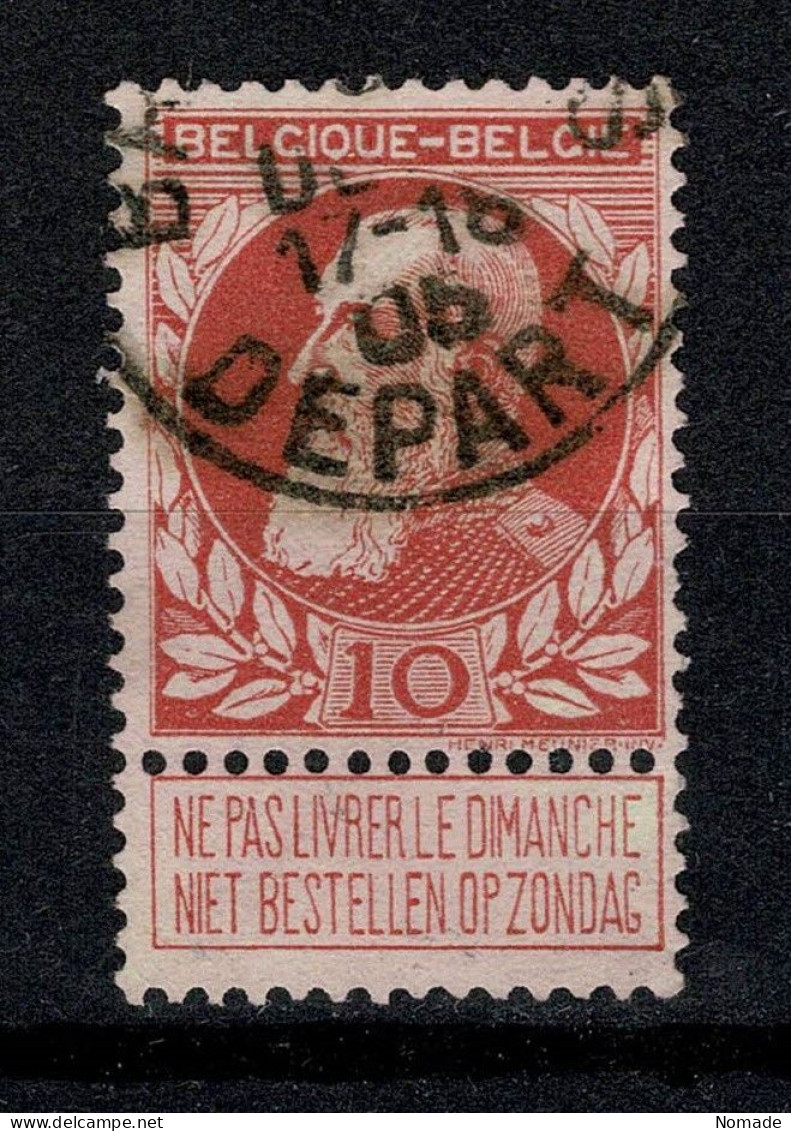 Belgique 1905 COB 74 Belle Oblitération BRUXELLES DEPART - 1905 Thick Beard