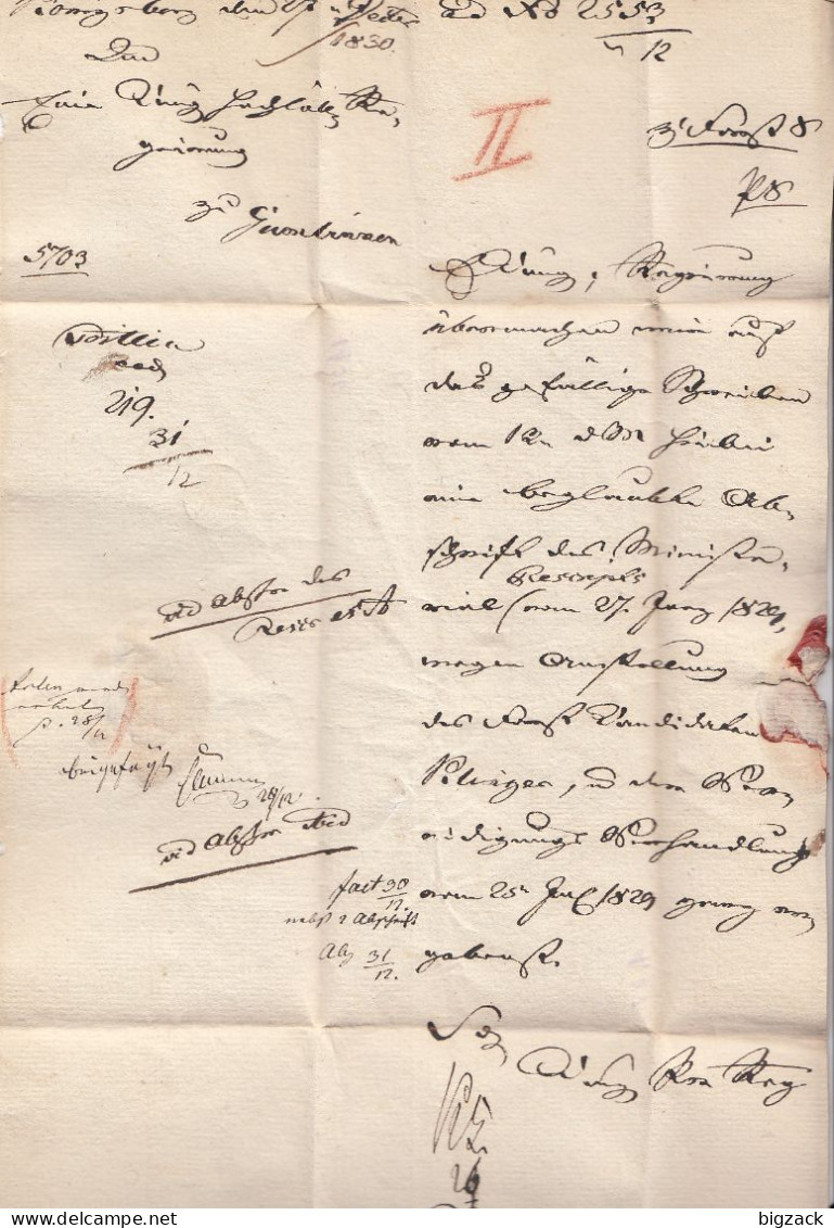 Brief L2 Gumbinnen 27. DEC (1830) Gel. Nach Königsberg Mit Inhalt - [Voorlopers