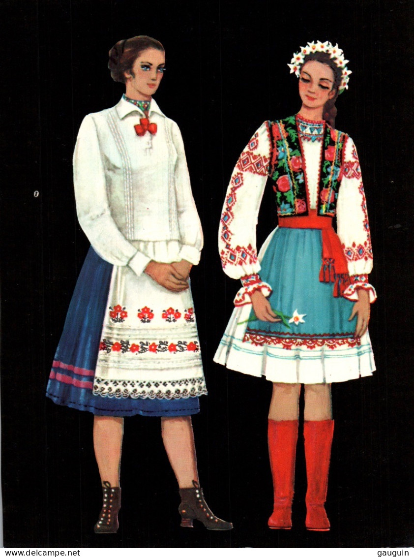 CP - Costumes UKRAINIENS - CARNET Complet 20 Vues (Notes Explicatives & Historiques Au Dos - Format 13,5x18) - Oekraïne