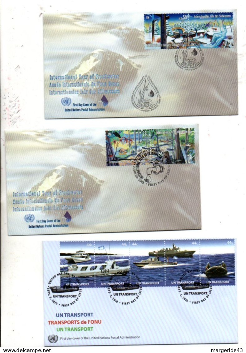 NATIONS UNIES LOT DE 25 FDC - Lots & Kiloware (max. 999 Stück)