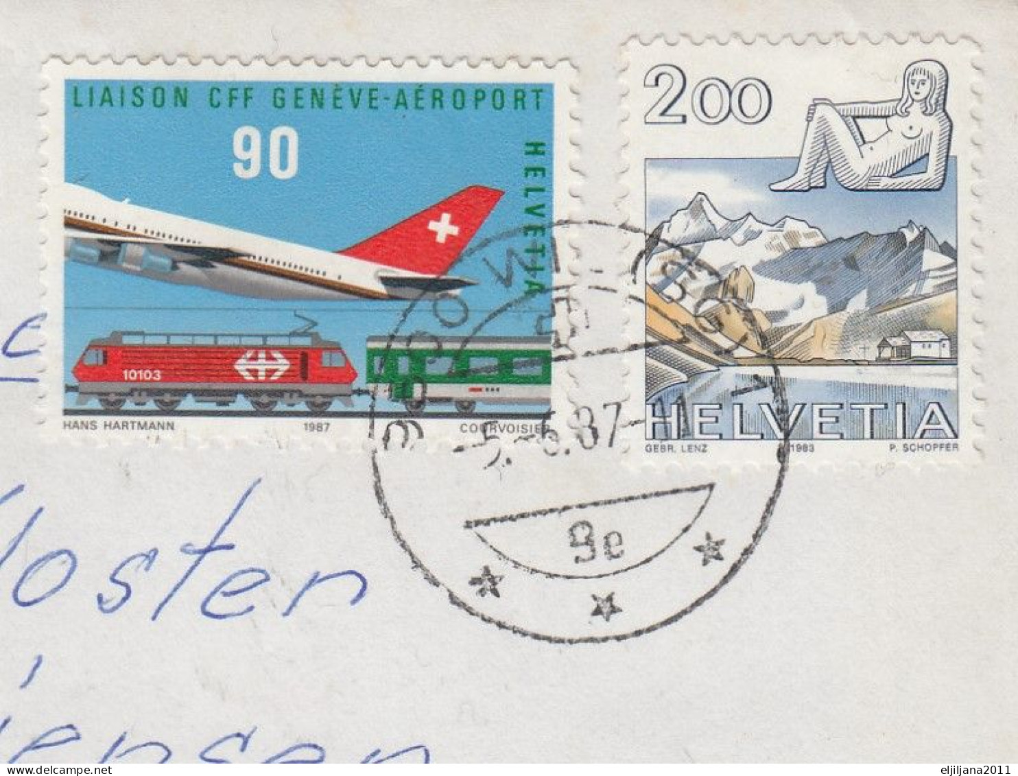 Switzerland / Helvetia / Schweiz / Suisse 1987 ⁕ Nice Cover Registered Mail Wil SG 1 ⁕ See Scan - Lettres & Documents