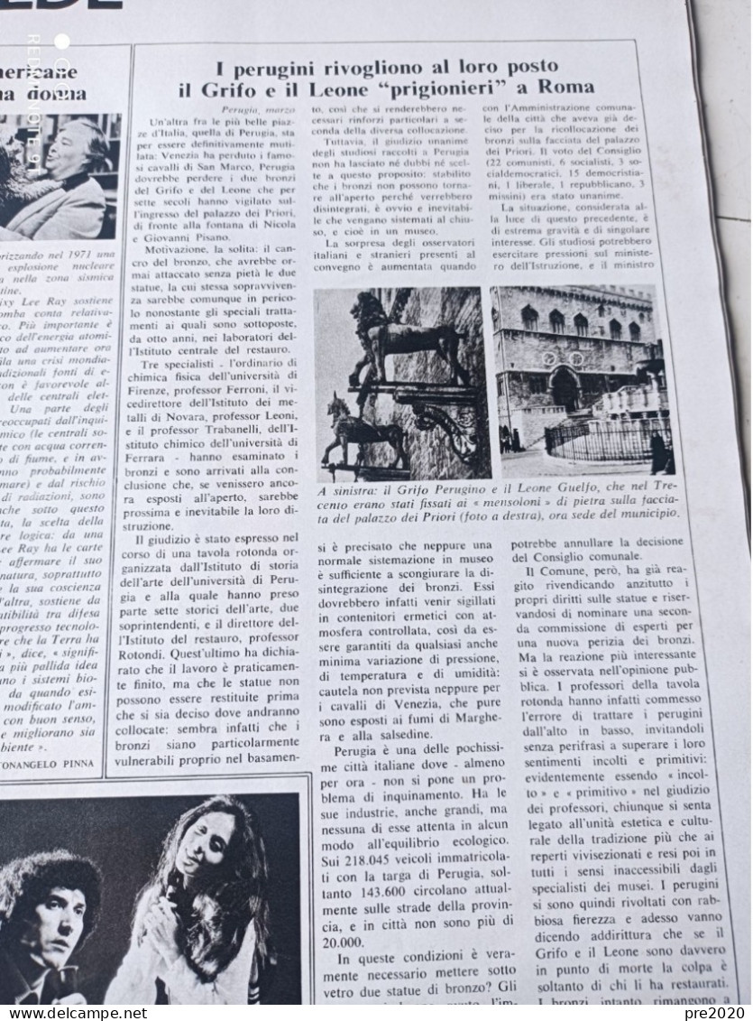 EPOCA 1973 PERUGIA I RICCHI E POVERI - Altri & Non Classificati