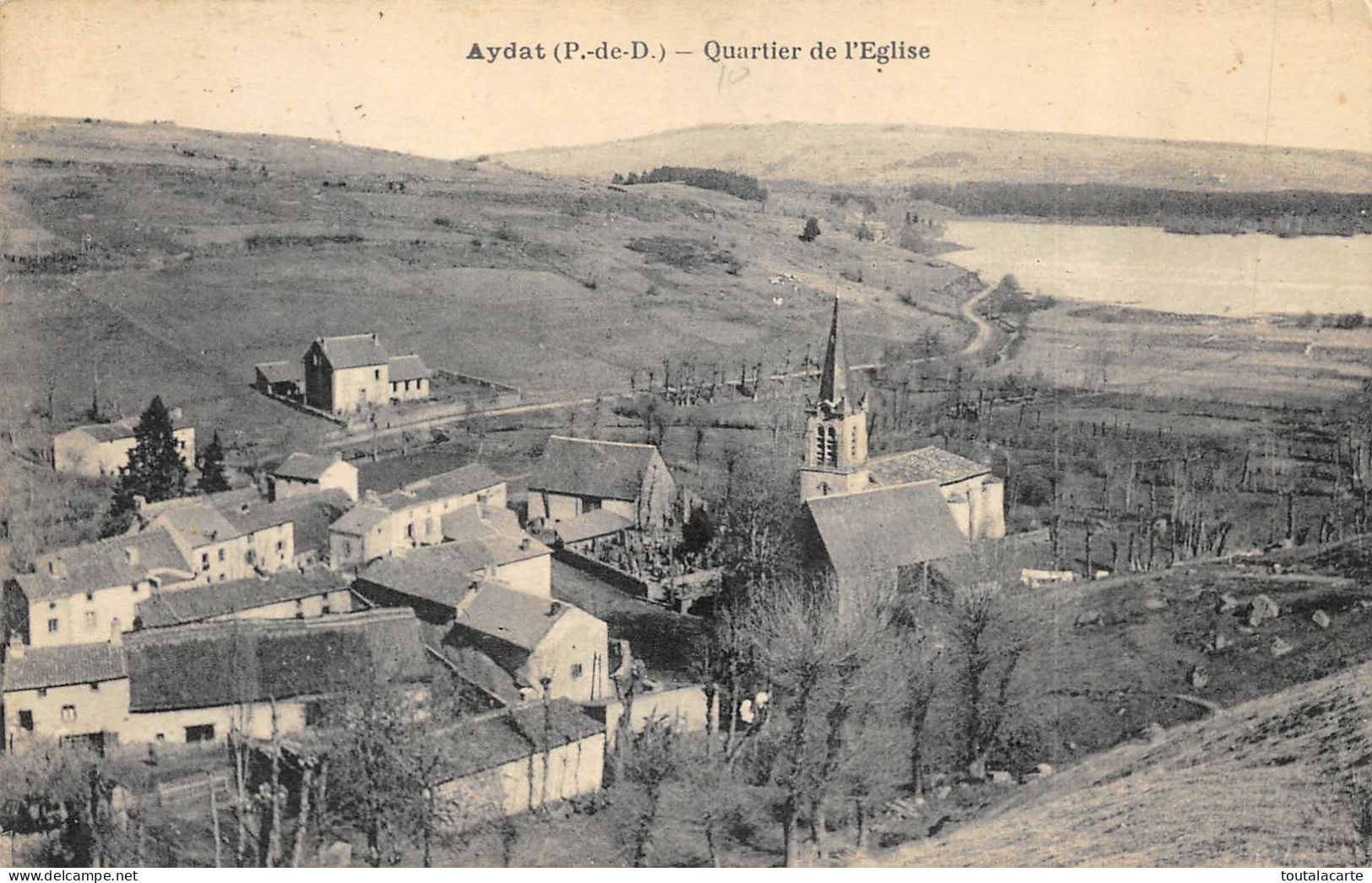 CPA 63 AYDAT QUARTIER  DE L'EGLISE - Autres & Non Classés