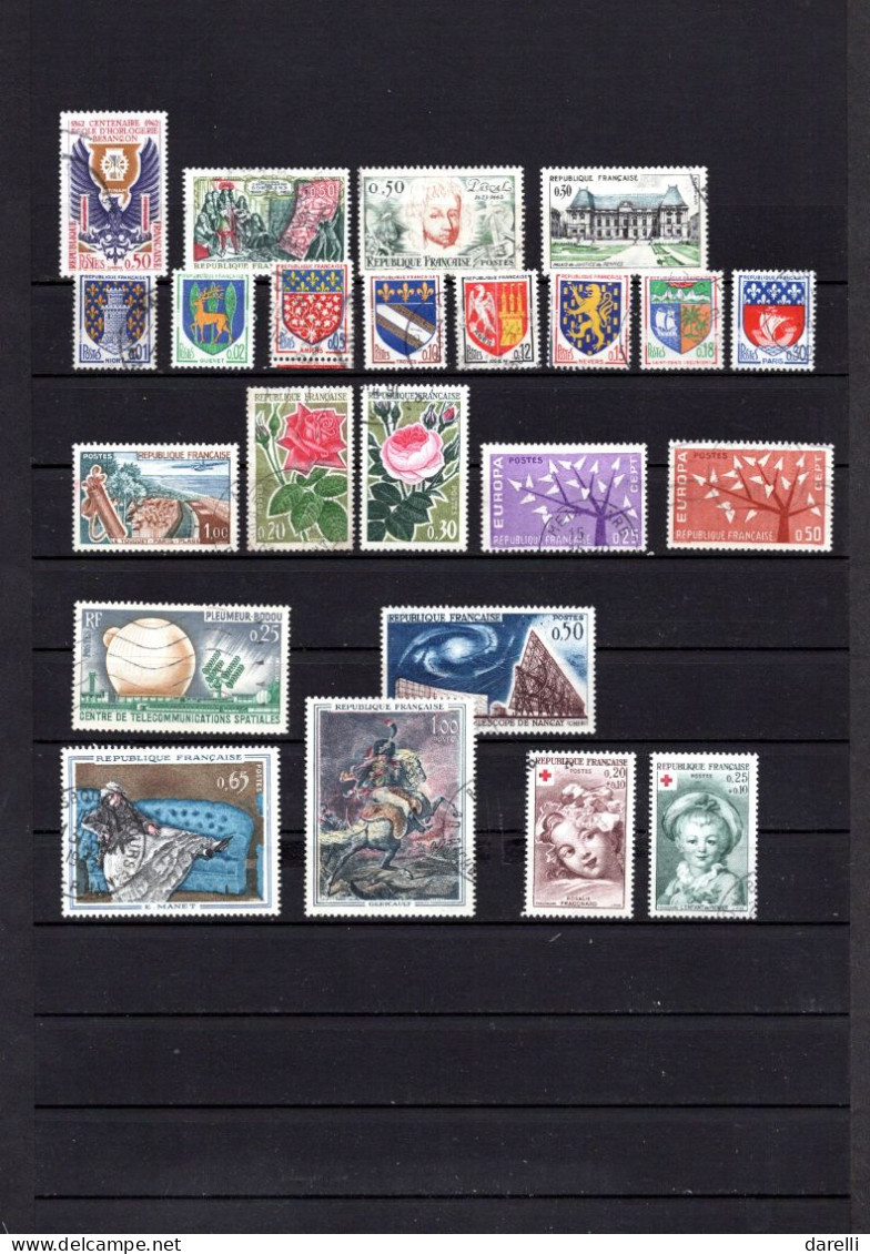 France - Lot De 118 Timbres Oblitérés De 1960 Et 1962 - Gebraucht