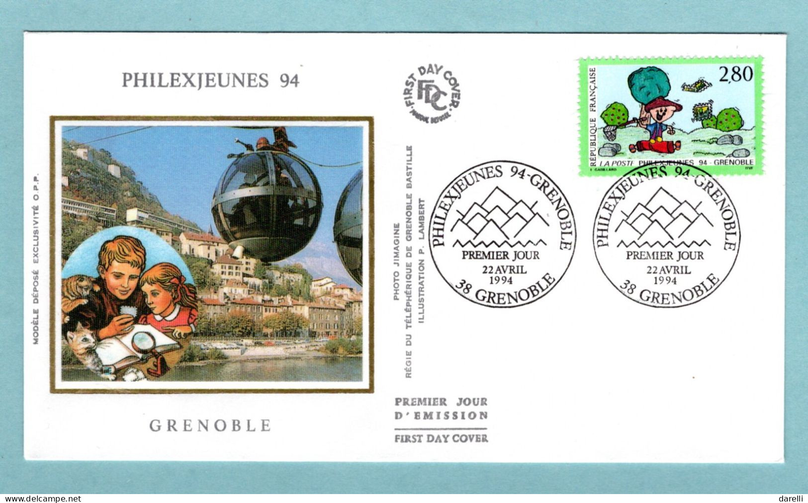 FDC France 1991 - Philexjeunes - Philex Jeunes 91 - YT 2690 - 38 Grenoble - 1990-1999