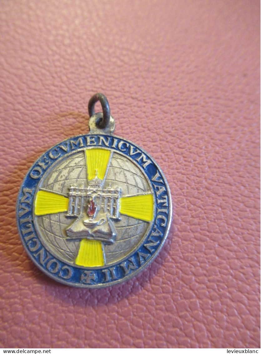 Médaille Religieuse Ancienne/ Vatican II/ Concilium Oecumenicum Vaticum II/Johannes XXIII-Paulus VI /Mi- XXème    MDR39 - Godsdienst & Esoterisme