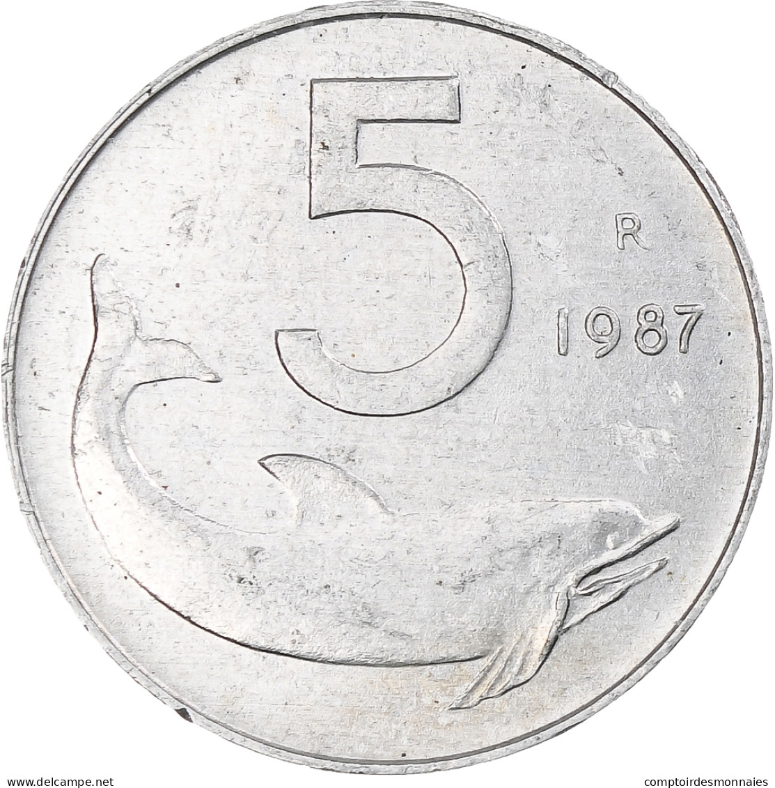 Italie, 5 Lire, 1987 - 5 Lire