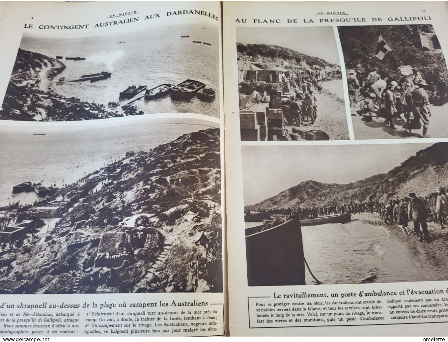 MIROIR 15/MILLERAND/BELLE ILE PRISONNIERS /GALLIPOLI/NIEUPORT/JOFFRE DUBAIL/CHIENS DE GUERRE - 1900 - 1949