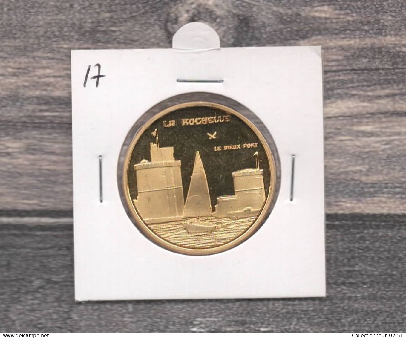 Médaille Souvenirs&Patrimoine :  La Rochelle  (couleur Or) - Andere & Zonder Classificatie