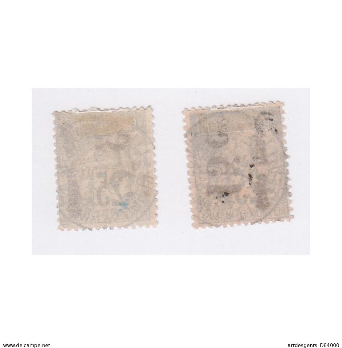 Congo Timbres N°4a Et N°7ba Avec Surcharges Verticales Colonies Françaises De 1881 - Cote 400 Euros - - Covers & Documents