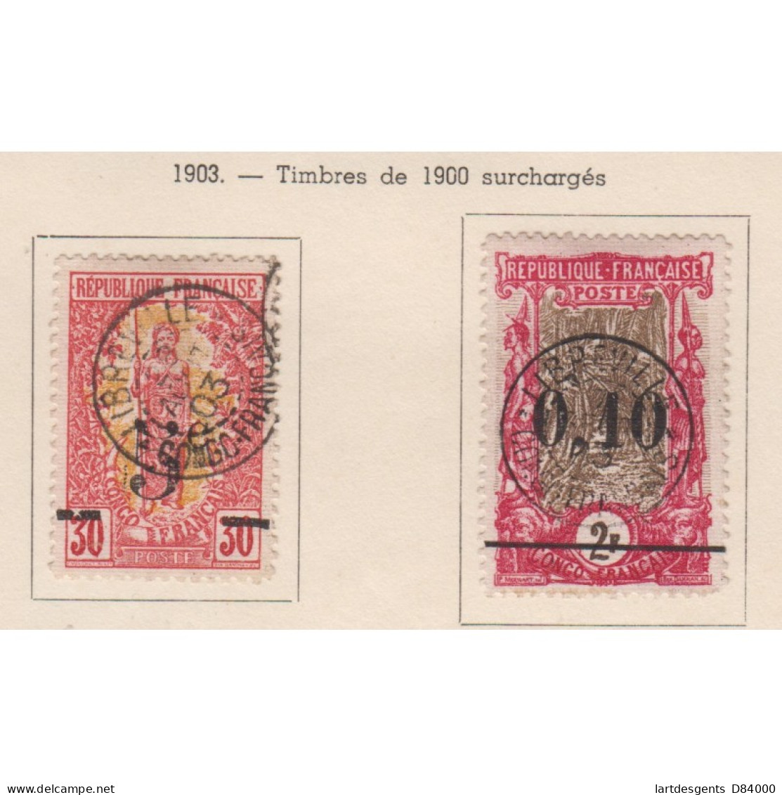 Congo Colonie Française Belle Série Timbres N°27 à 41 Et 46-47 Oblitérés Sur Charnières- Cote 560 Euros - Covers & Documents