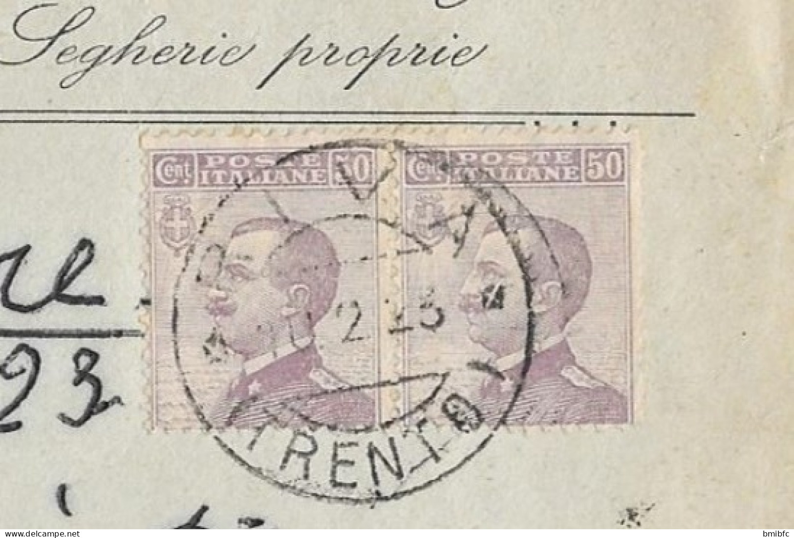 Sur Lettre Recommandée 1923 Ettore Oradini  - Riva S/Garda - Used