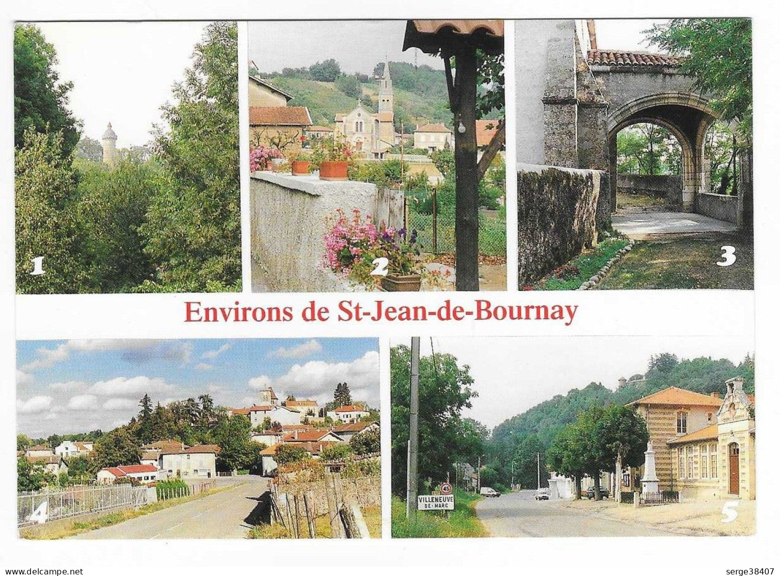 Env. St Jean De Bournay - Chatonnay - Meyrieu - Beauvoir - Artas - Villeneuve De Marc  # 4-24/3 - Other & Unclassified