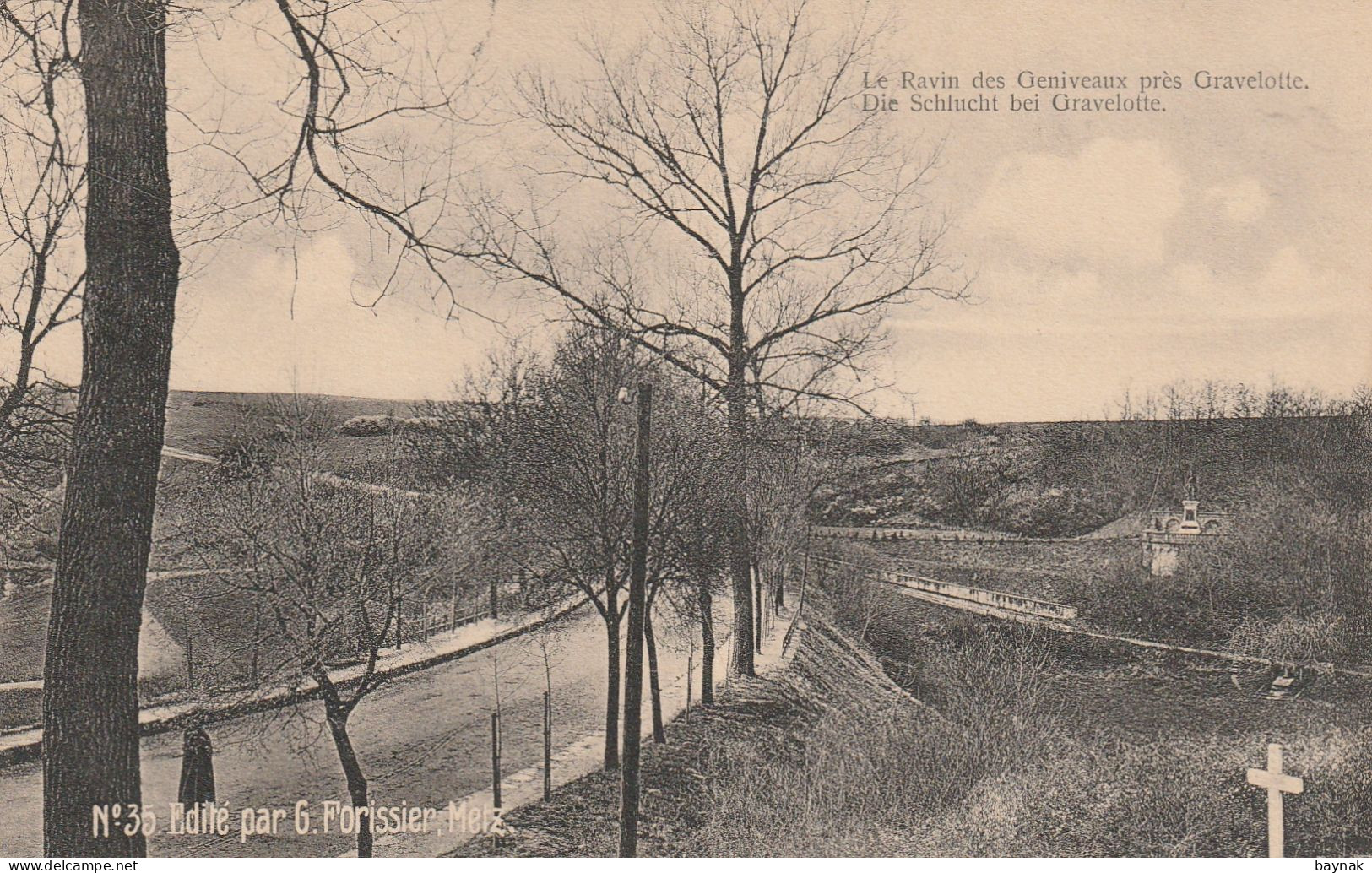 FR3191  --   LE RAVIN DES GENIVEAUX PRES GRAVELOTTE   --  DIE SCHLUCHT BEI GRAVELOTTE  --  No 35 Edite Par G. FORISSIER, - Autres & Non Classés