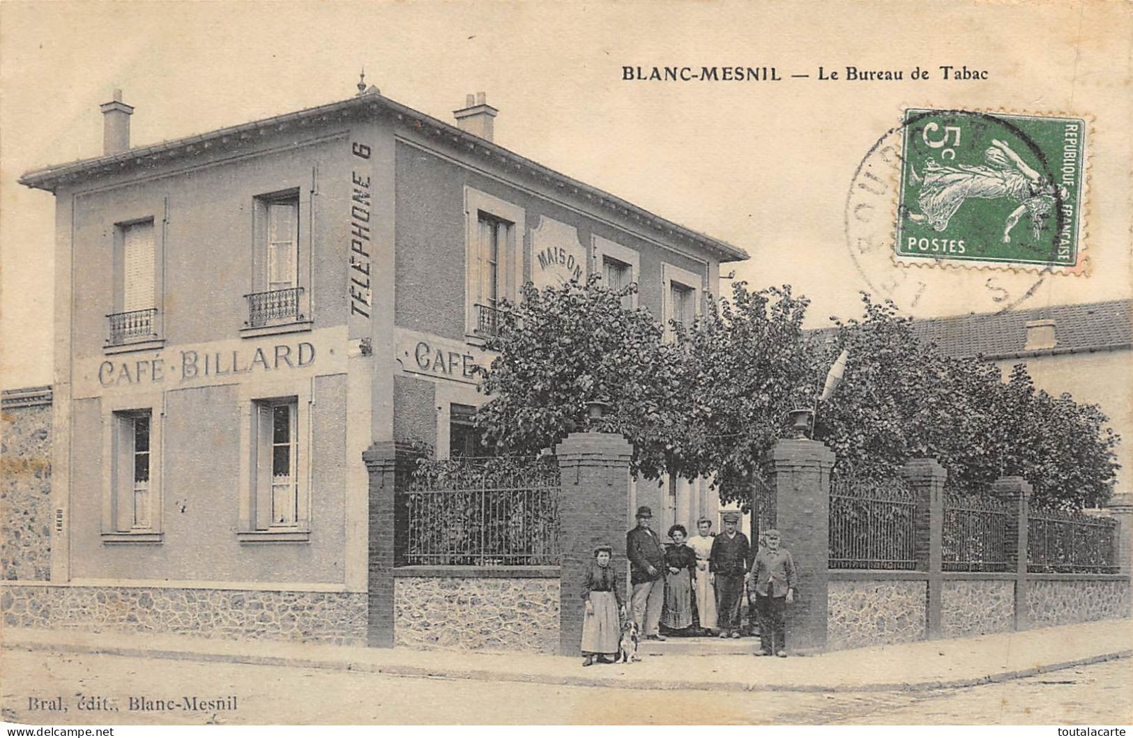 CPA 93 BLANC-MESNIL LE BUREAU DE TABAC - Le Blanc-Mesnil