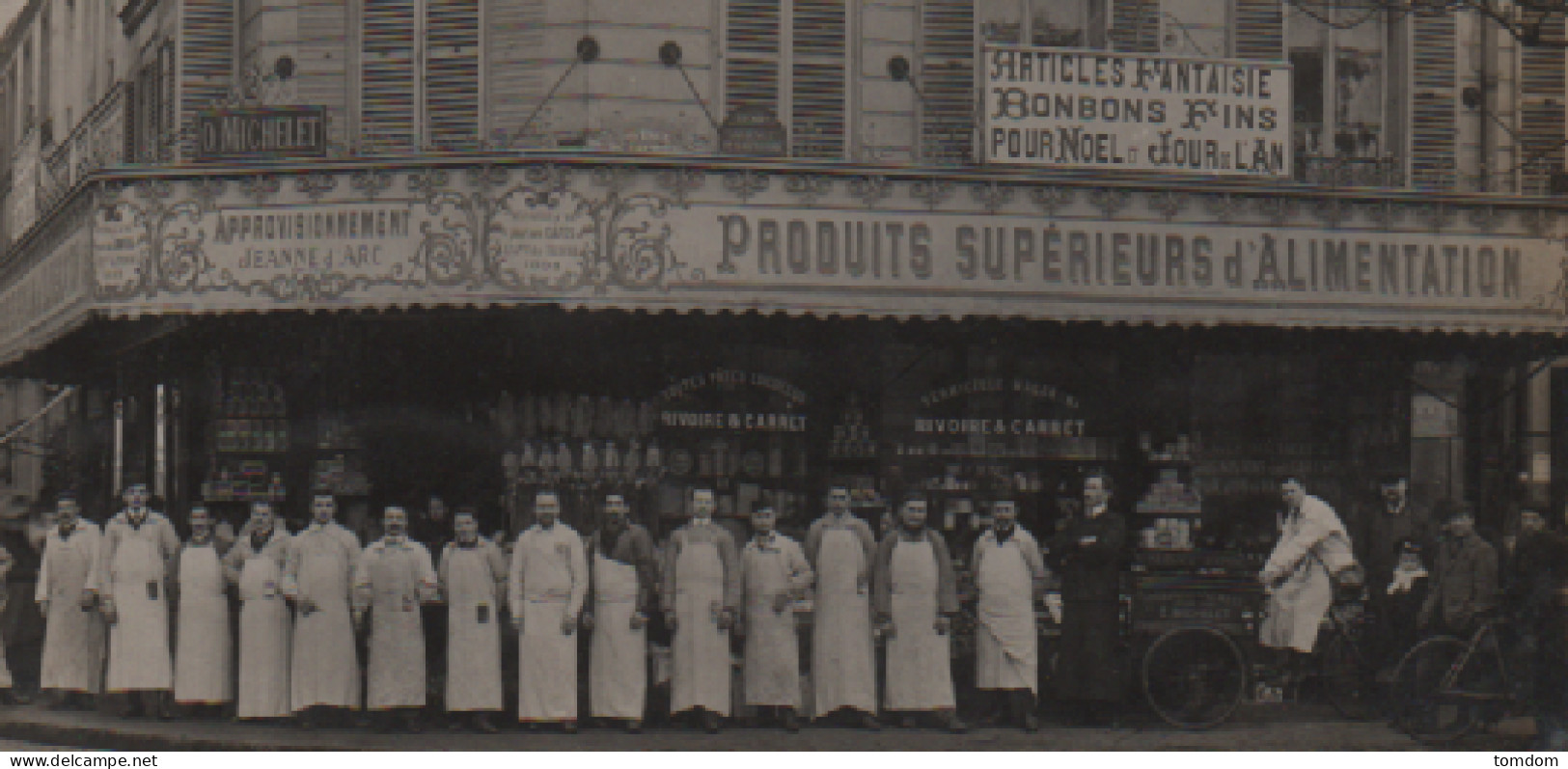 Paris (XIXe) Carte Photo- O.Michelet-produits Supérieurs D'alimentation (Angle Ave Laumière/Rue De Meaux) - Paris (19)