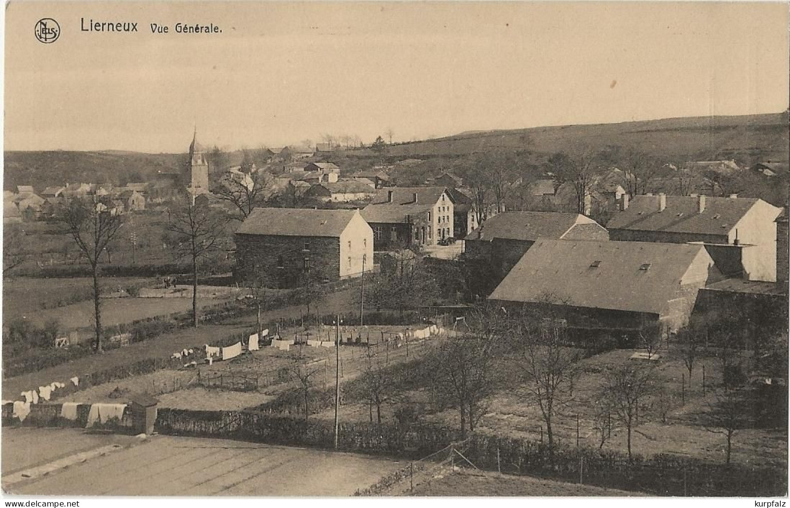 CPA Lierneux - Vue Générale, Libre Echange Club Cartophilie, 1927 - Lierneux