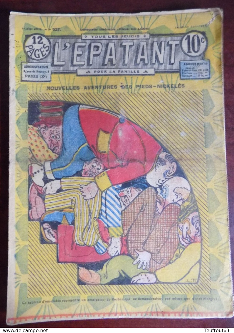 L'Epatant N° 527 Couv. Forton - Pieds Nickelés - Autre Magazines