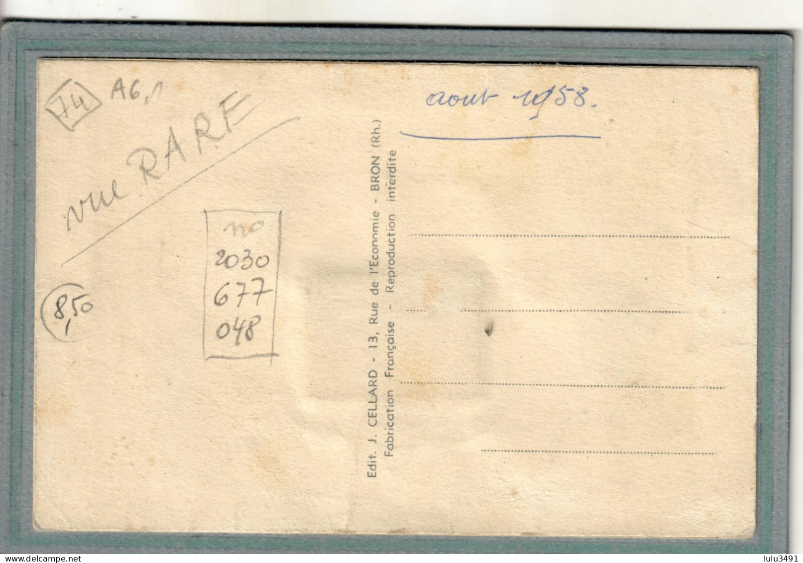 CPA (74) THONON - Carte à Système Avec Fenêtre Et Dépliant Accordéon Complet Des 10 Images De 1950 - Thonon-les-Bains
