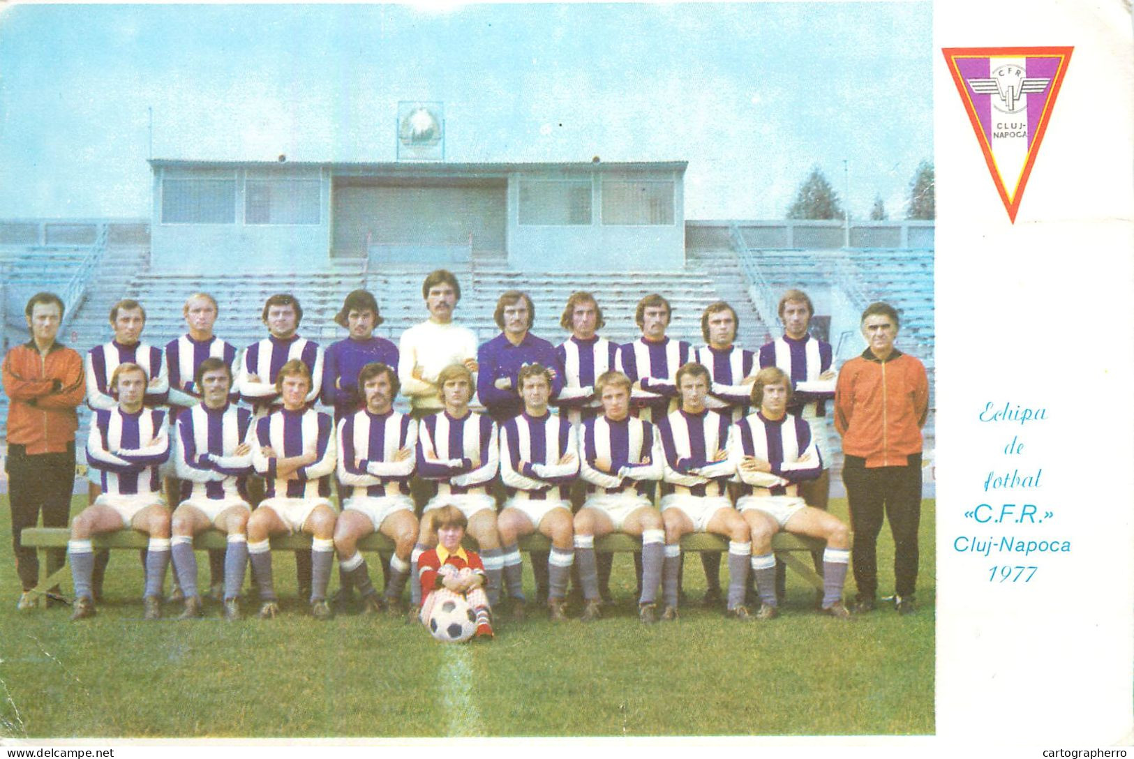 Romania Echipa De Fotbal C.F.R. Cluj-Napoca 1977 - Romania